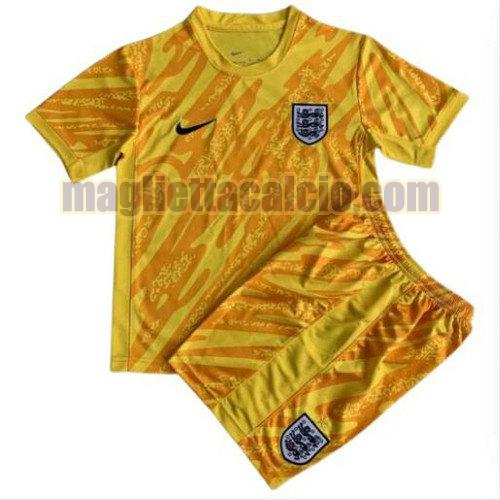 maglia portiere inghilterra bambino arancia 2024