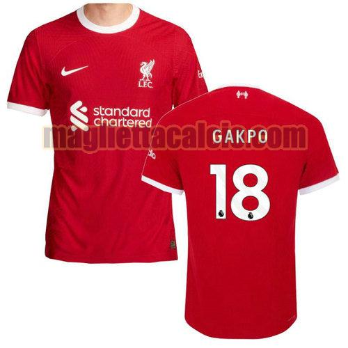 maglia prima gakpo 18 liverpool uomo 2023-2024