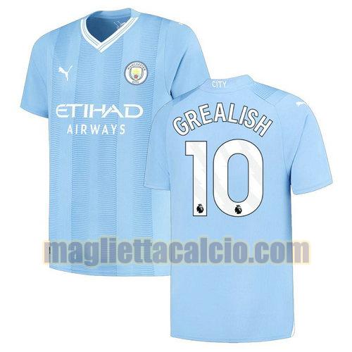 maglia prima grealish 10 manchester city uomo 2023-2024