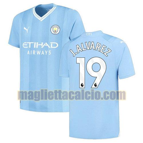 maglia prima j. alvarez 19 manchester city uomo 2023-2024