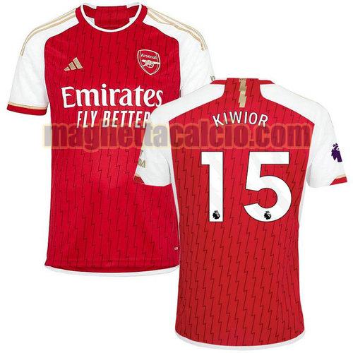 maglia prima kiwior 15 arsenal uomo 2023-2024