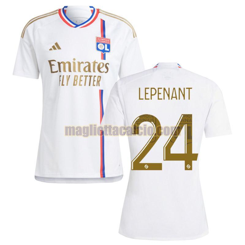 maglia prima lepenant 24 olympique lyon uomo 2023-2024