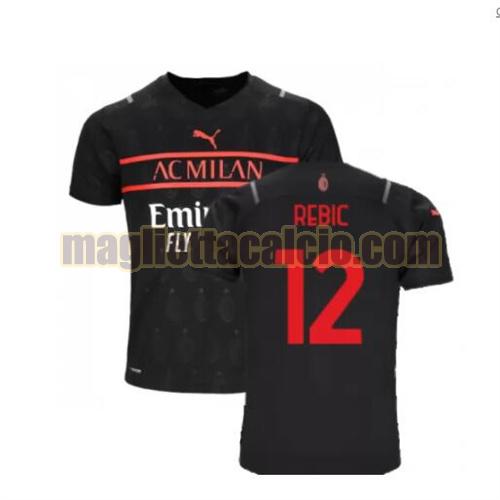 maglia rebic 12 ac milan uomo terza 2021-2022