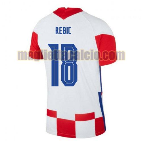 maglia rebic 18 croazia uomo prima 2020-2021