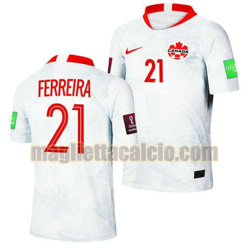 maglia ricardo ferreira 21 canada uomo seconda 2022