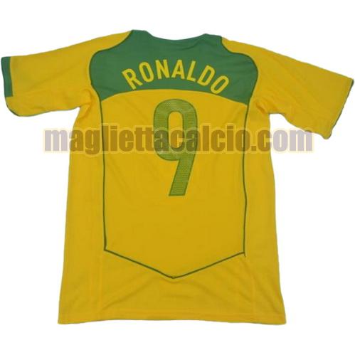 maglia ronaldo 9 brasile uomo prima divisa 2004