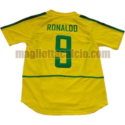 maglia ronaldo 9 brasile uomo prima divisa coppa del mondo 2002