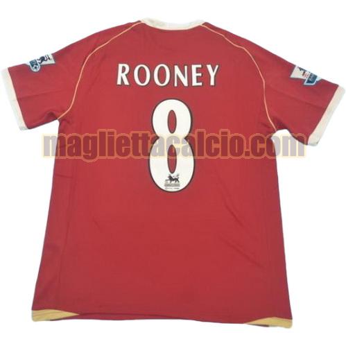 maglia rooney 8 manchester united uomo prima divisa 2005-2006