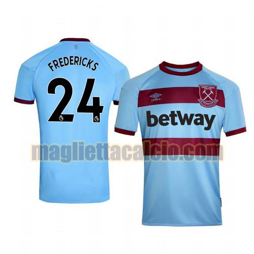 maglia ryan fredericks 24 west ham uomo seconda 2020-2021