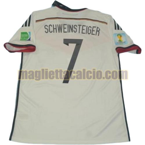 maglia schweinsteiger 7 germania uomo prima divisa coppa del mondo 2014