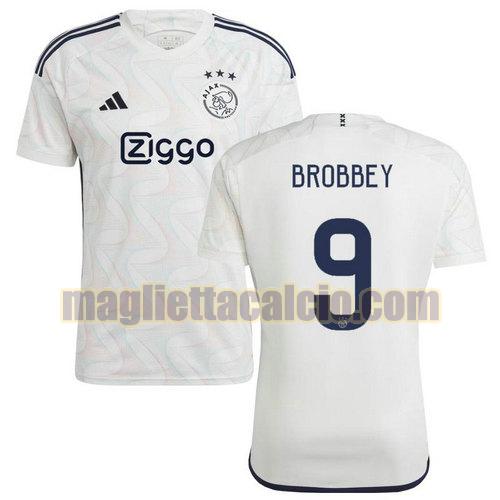 maglia seconda brobbey 9 afc ajax uomo 2023-2024