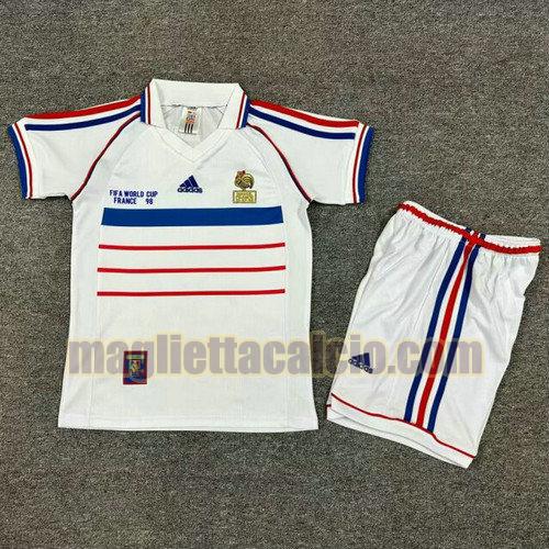 maglia seconda francia bambino 1998