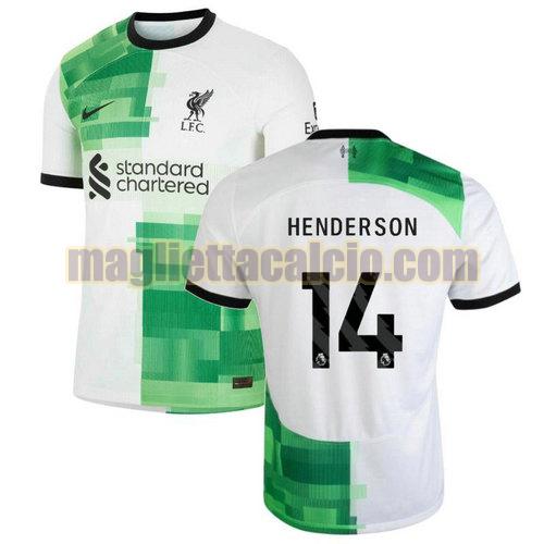 maglia seconda henderson 14 liverpool uomo 2023-2024