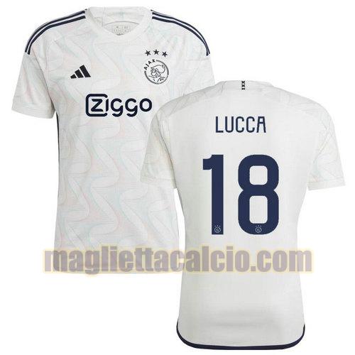 maglia seconda lucca 18 afc ajax uomo 2023-2024