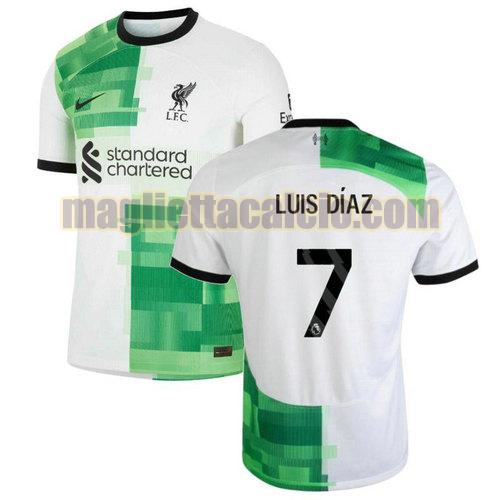 maglia seconda luis diaz 7 liverpool uomo 2023-2024