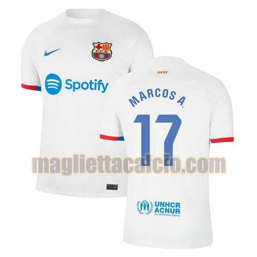 maglia seconda marcos 17 a barcellona uomo 2023-2024