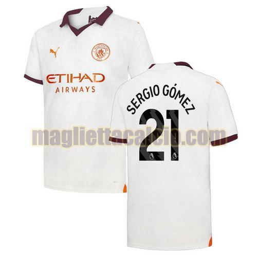 maglia seconda sergio gomez 21 manchester city uomo 2023-2024