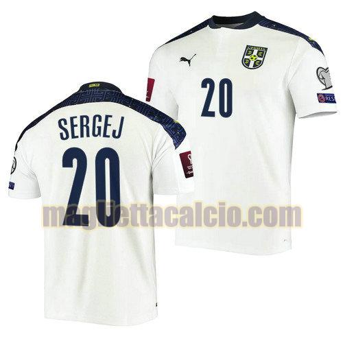 maglia sergej milinkovic savic 20 serbia uomo seconda 2022