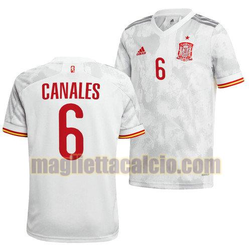 maglia sergio canales 6 spagna uomo seconda 2022