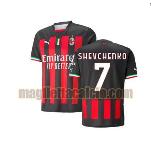 maglia shevchenko 7 ac milan uomo prima 2022-2023