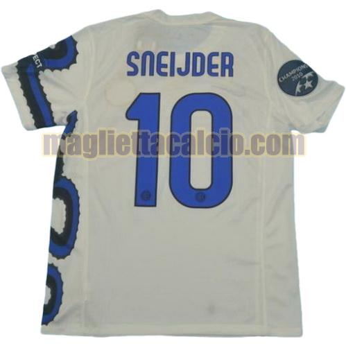 maglia sneijder 10 inter milan uomo seconda divisa campioni 2010