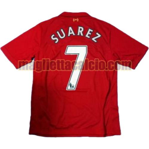 maglia suarez 7 liverpool uomo prima divisa 2012-2013