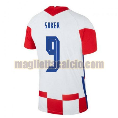 maglia suker 9 croazia uomo prima 2020-2021