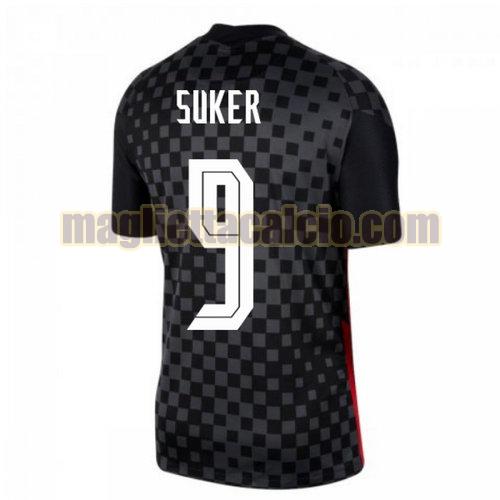 maglia suker 9 croazia uomo seconda 2020-2021