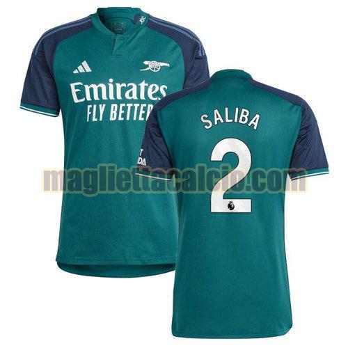 maglia terza saliba 2 arsenal uomo 2023-2024