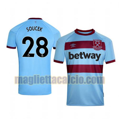 maglia tomas soucek 28 west ham uomo seconda 2020-2021