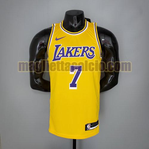 maglia uomo anthony los angeles lakers girocollo giallo 7