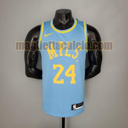 maglia uomo bryant minneapolis edizione 2021 los angeles lakers blu 24