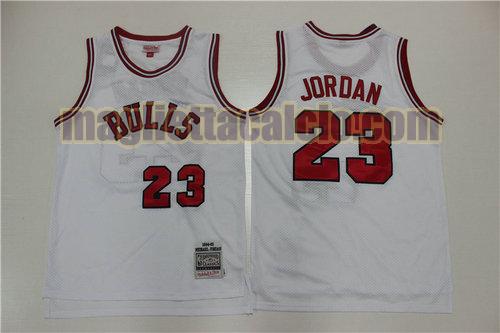 maglia uomo jordan 1984-1985 edizione retrò chicago bulls bianco 23