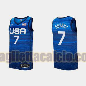 maglia uomo kevin durant 2021 tokyo usa blu navy 7