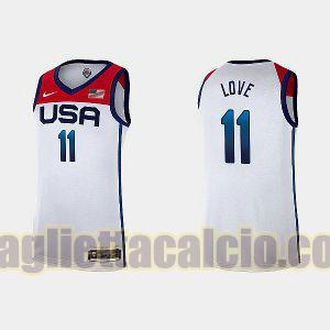 maglia uomo kevin love 2021 tokyo usa bianco 11