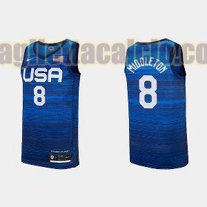 maglia uomo khris middleton 2021 tokyo usa blu navy 8