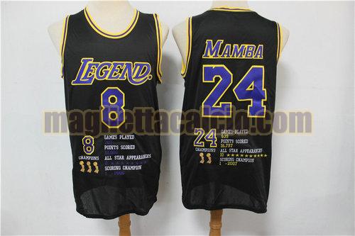 maglia uomo kobe edizione d'onore los angeles lakers nero 8+24