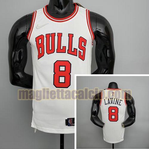 maglia uomo lavine 75° anniversario chicago bulls bianco 8