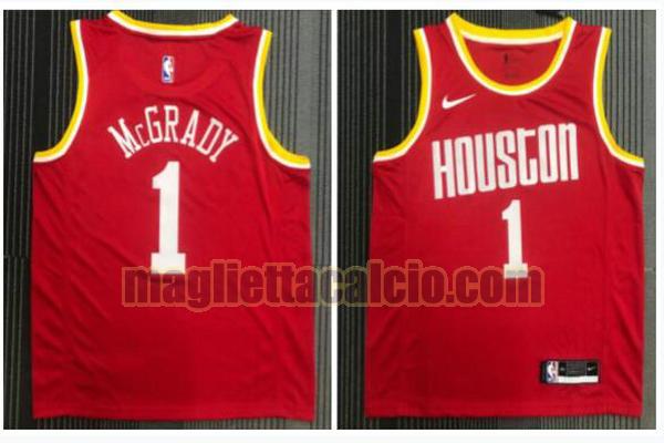 maglia uomo mcgrady retrò houston rockets rosso 1