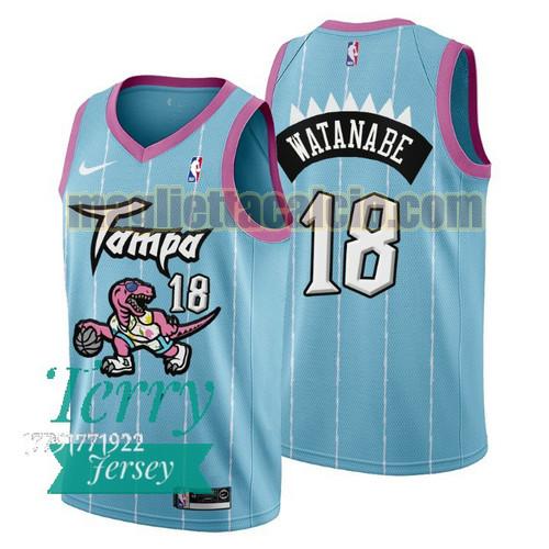 maglia uomo yuta watanabe 2021 tampa city toronto raptors rosa blu 18