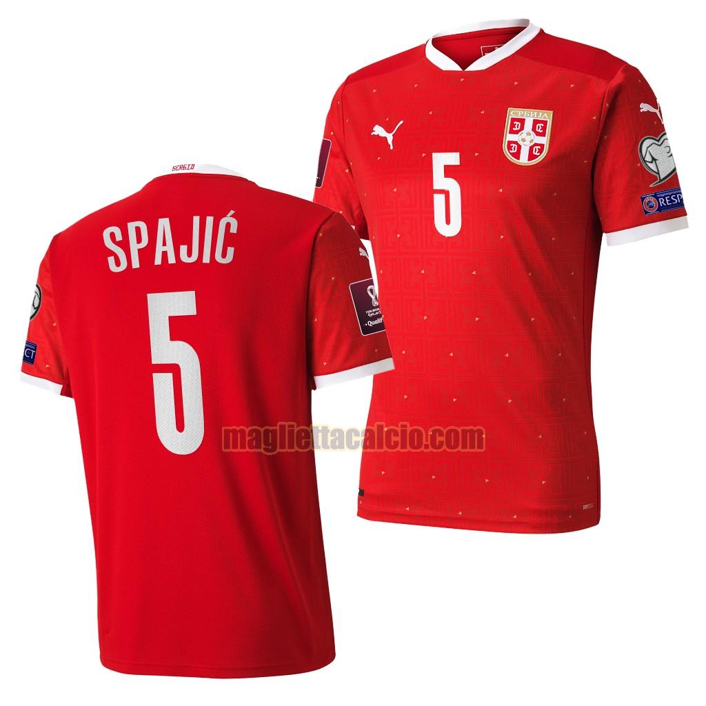 maglia uros spajic 5 serbia uomo prima 2022