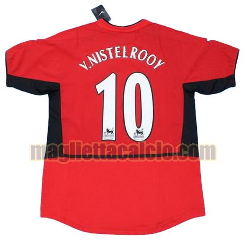 maglia v.nistelrooy 10 manchester united uomo prima divisa 2002-2004