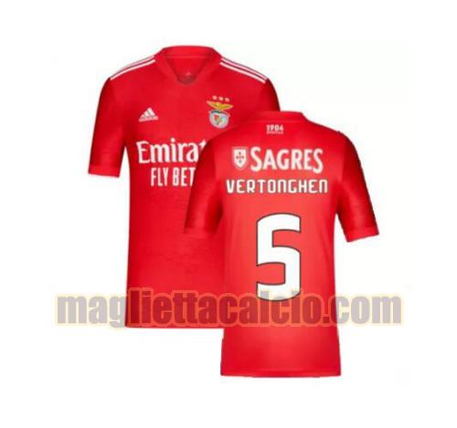 maglia vertonghen 5 sl benfica uomo prima 2021-2022