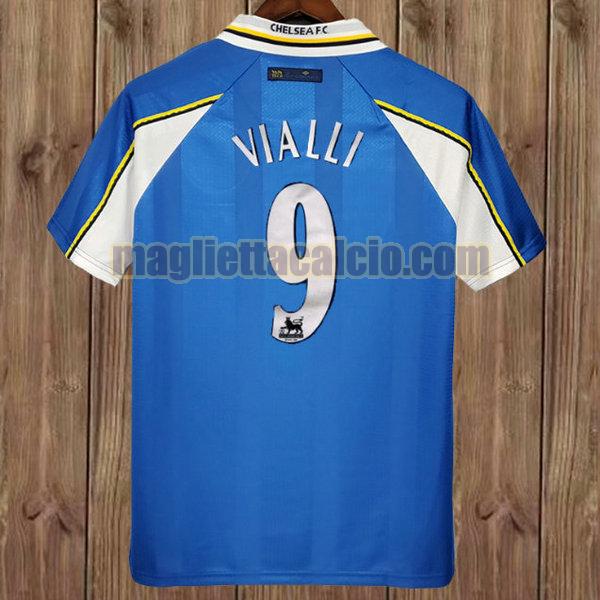 maglia vialli 9 chelsea uomo blu prima divisa 1997-1999