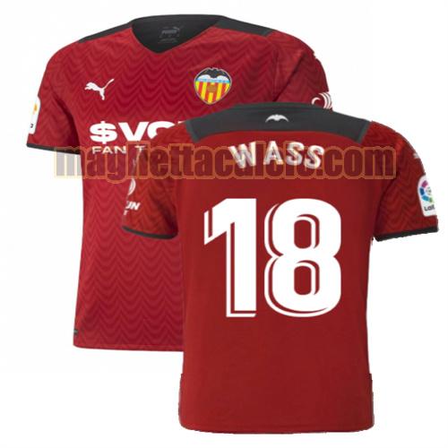 maglia wass 18 valencia uomo seconda 2021-2022