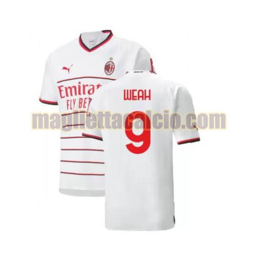 maglia weah 9 ac milan uomo seconda 2022-2023