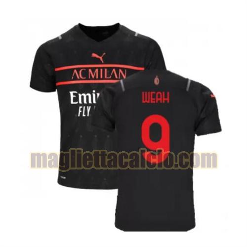 maglia weah 9 ac milan uomo terza 2021-2022