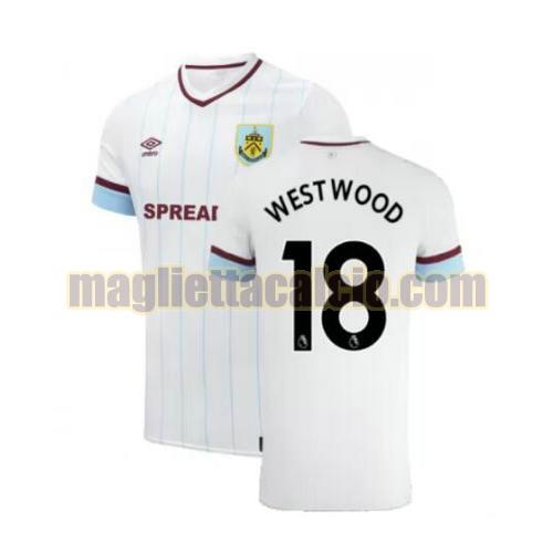 maglia westwood 18 burnley fc uomo seconda 2021-2022