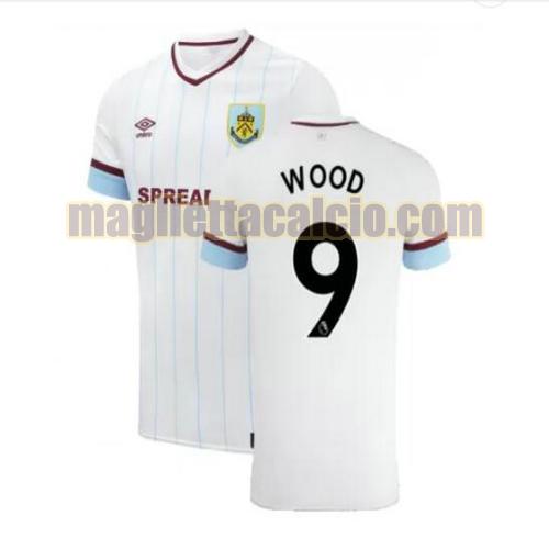 maglia wood 9 burnley fc uomo seconda 2021-2022