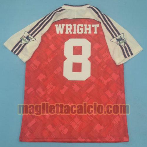 maglia wright 8 arsenal uomo prima divisa 1990-1992